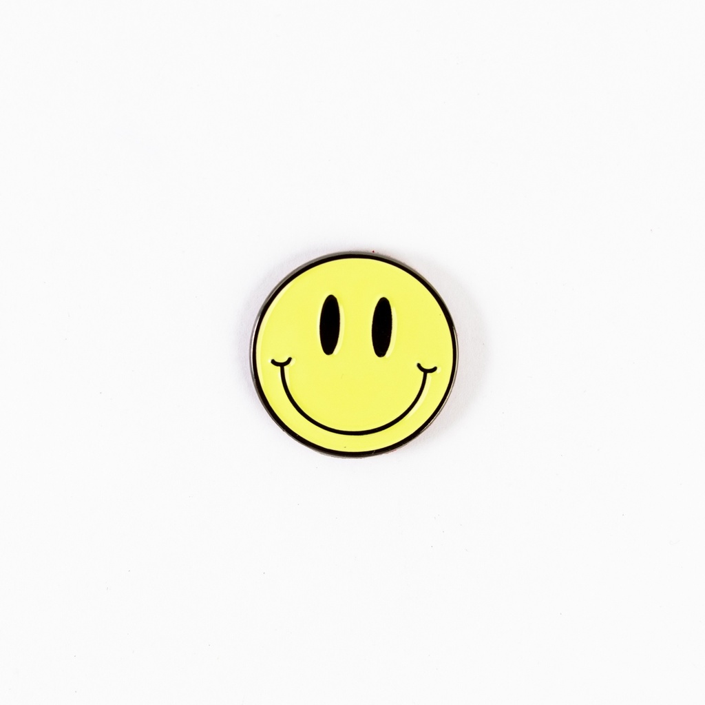 Metal Sticker - Yellow smile face