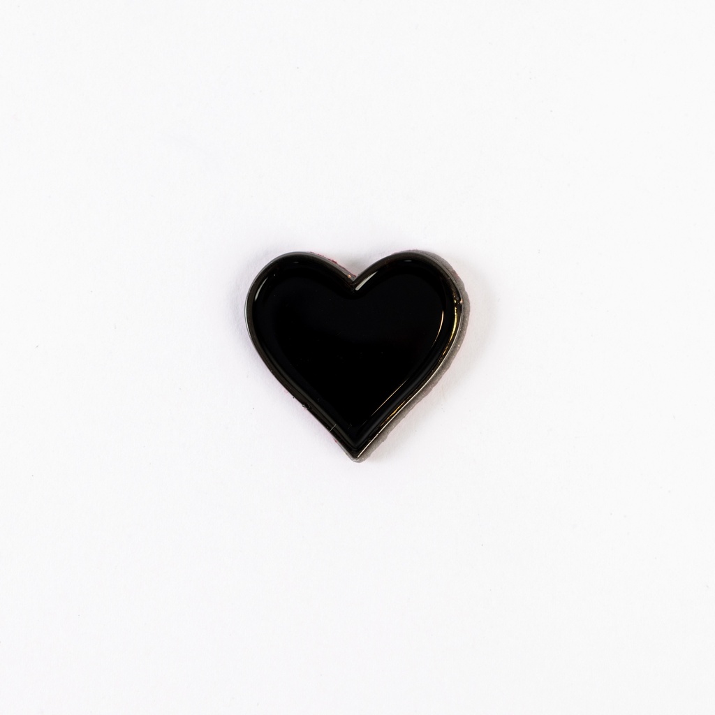 Metal Sticker - black heart