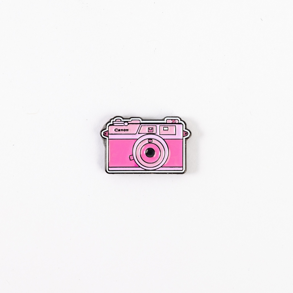 Metal Sticker -Pink Camera