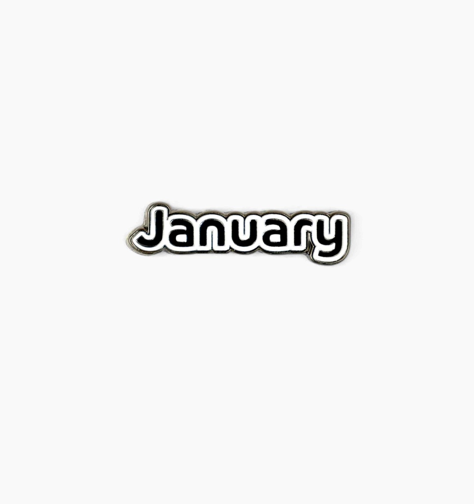 Metal Sticker - January