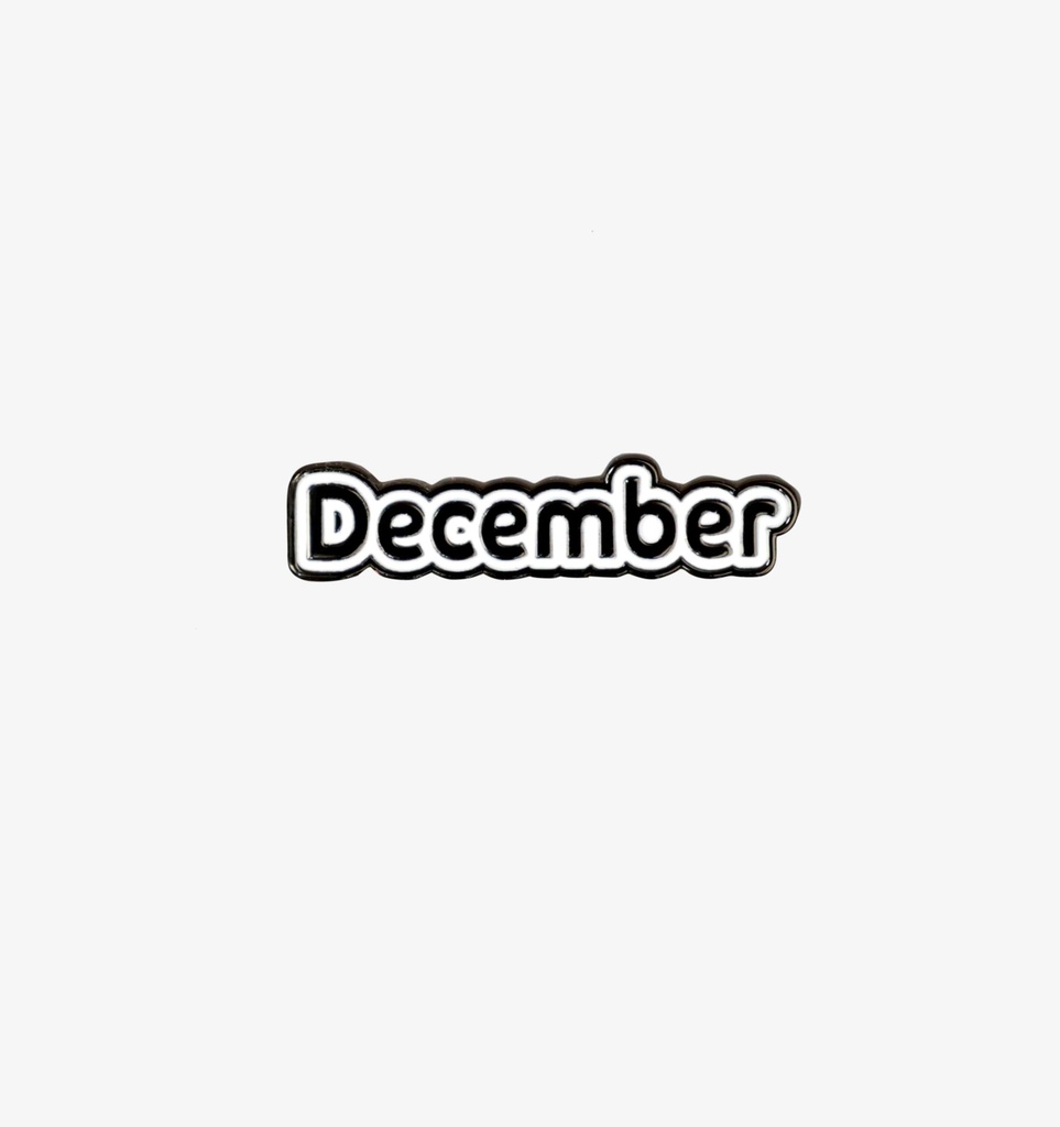 Metal Sticker - December 