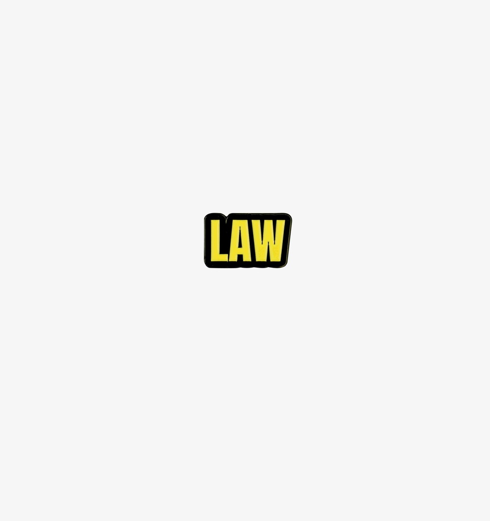 Metal Sticker - LAW