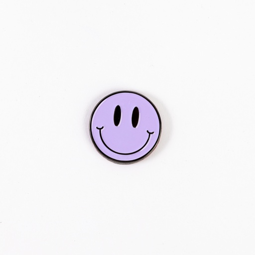 Metal Sticker - Purple smile face